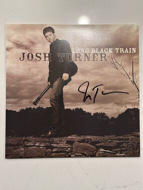 Josh Turner - Long Black Train NEW SIGNED Vinyl Autographed